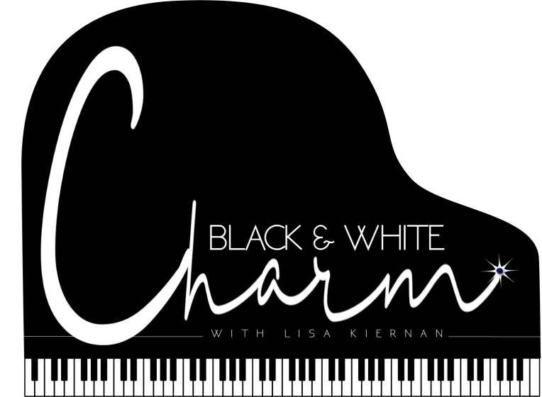 Black and White Charm Logo Full