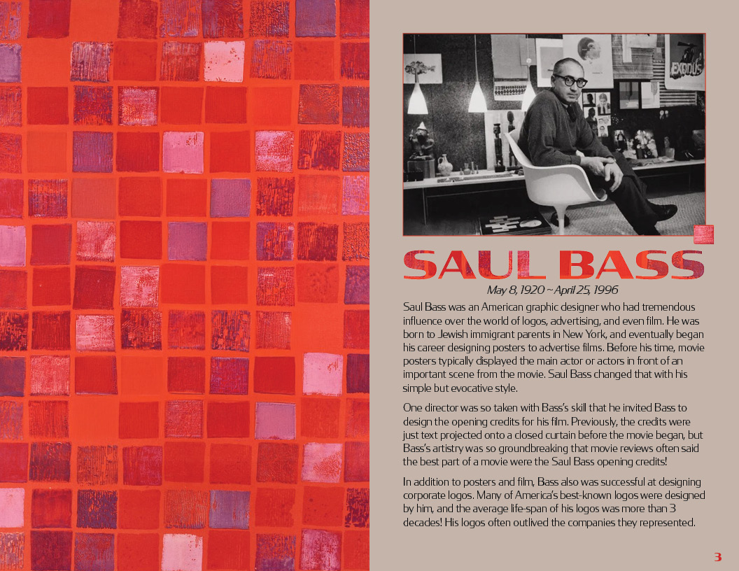 Fictitious Saul Bass gallery mailer image