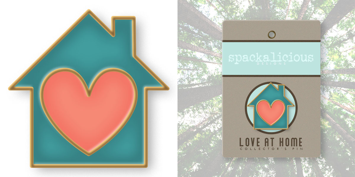 Julie's Love at Home fashion pin
