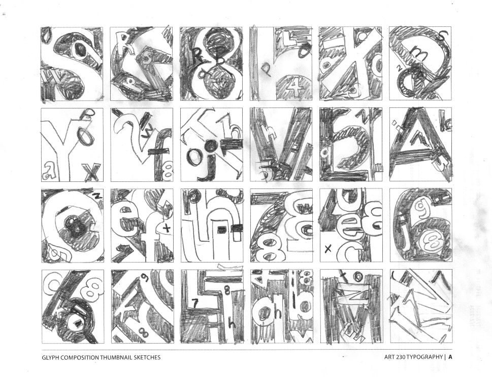 Julie's first Typography project