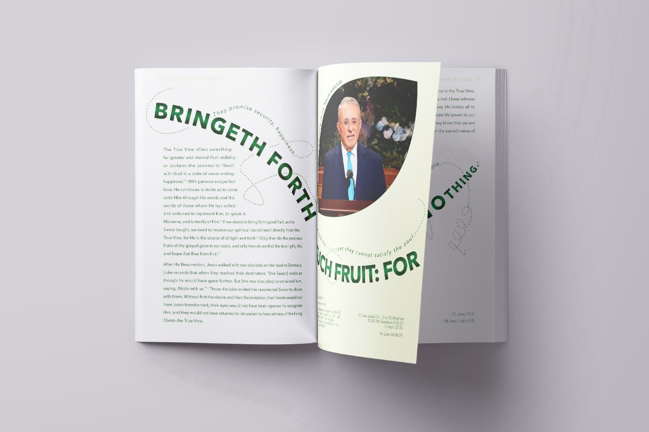 Images from the Design Process to create a 7x10 Booklet of a Conference Talk