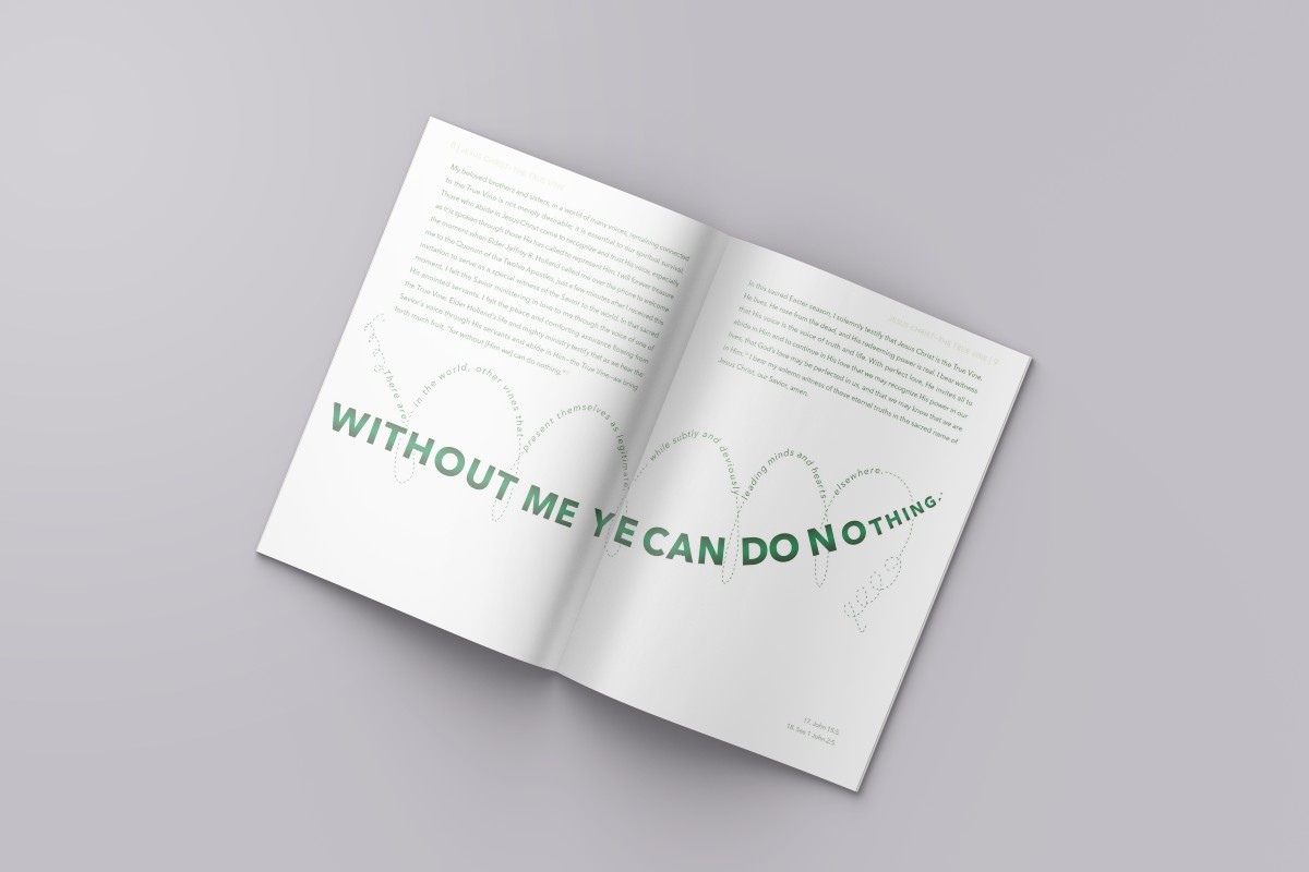 Images from the Design Process to create a 7x10 Booklet of a Conference Talk