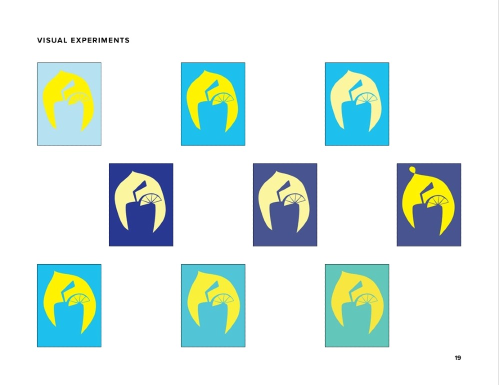 Design process for Julie's Graphic Design Project on Creative Strategies
