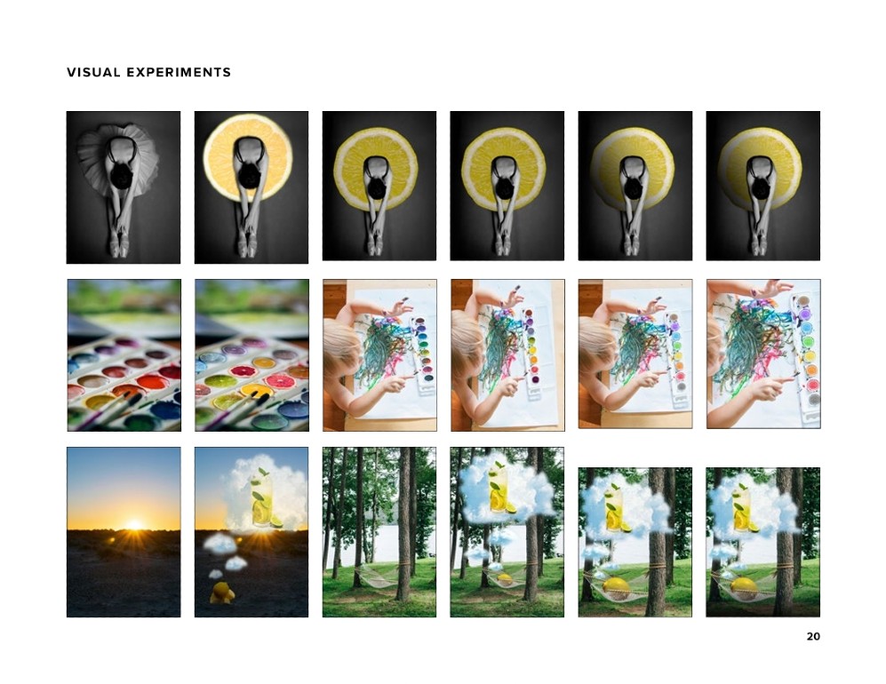 Design process for Julie's Graphic Design Project on Creative Strategies