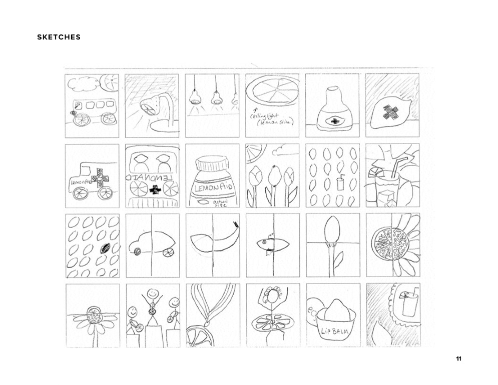 Design process for Julie's Graphic Design Project on Creative Strategies