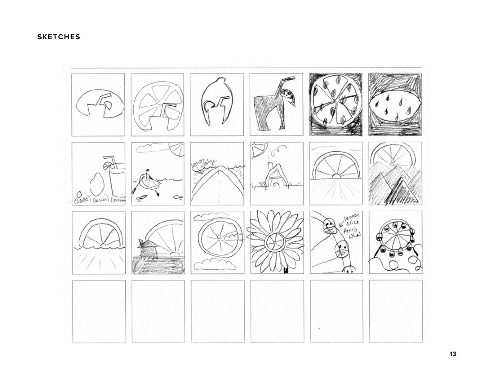 Design process for Julie's Graphic Design Project on Creative Strategies